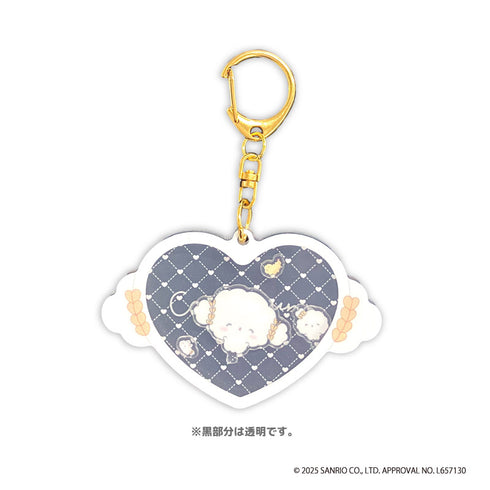 『こぎみゅん』シャカシャカアクリルキーホルダー ホワイト