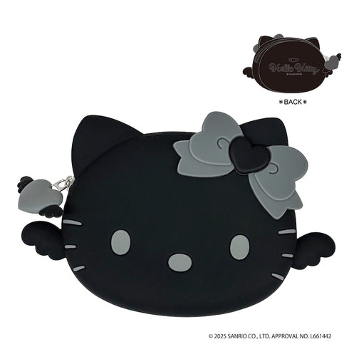 『ハローキティ』シリコンポーチ エンジェル(ブラック)