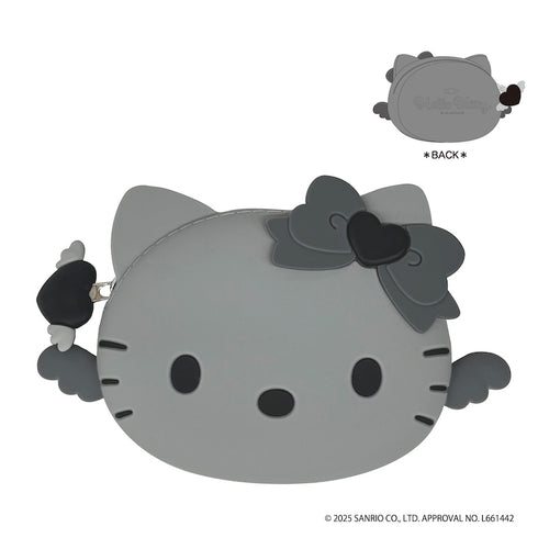 『ハローキティ』シリコンポーチ エンジェル(グレー)