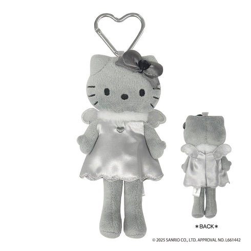 『HELLO KITTY BLACK ANGEL』ハローキティ スタイルアップマスコット エンジェル(グレー)【202510再販】
