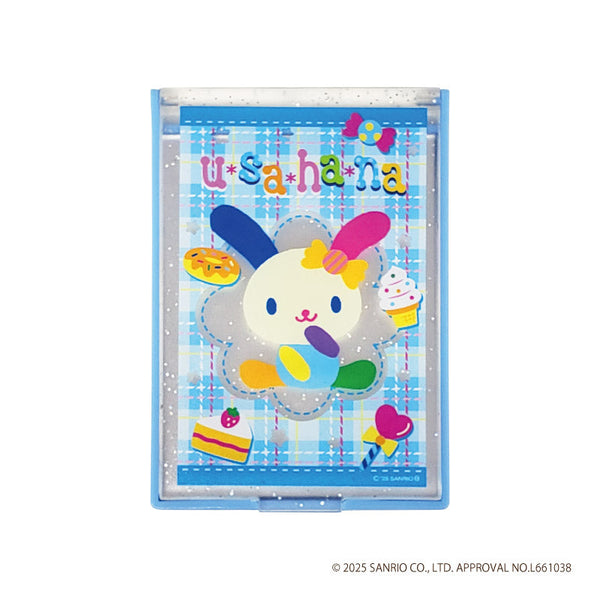 『ウサハナ』コンパクトミラー ブルー【202508再販】