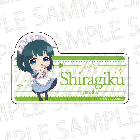 『女神のカフェテラス』ダイカットプレートバッジ 小野白菊