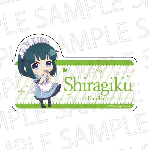 『女神のカフェテラス』ダイカットプレートバッジ 小野白菊