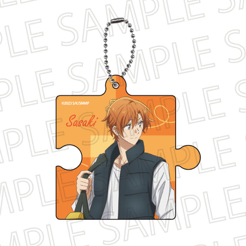 『映画 佐々木と宮野―卒業編―』パズルキーホルダー 佐々木秀鳴 描きおろしイラスト~キャンプ~