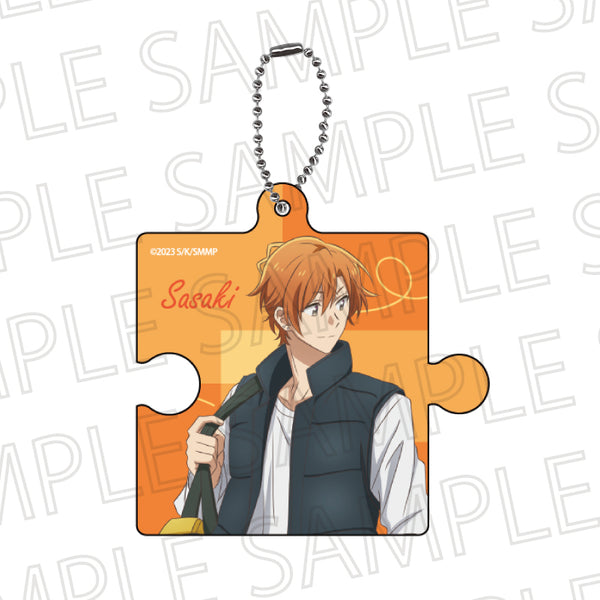 『映画 佐々木と宮野―卒業編―』パズルキーホルダー 佐々木秀鳴 描きおろしイラスト~キャンプ~
