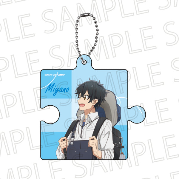 『映画 佐々木と宮野―卒業編―』パズルキーホルダー 宮野由美 描きおろしイラスト~キャンプ~