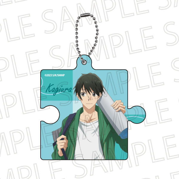 『映画 佐々木と宮野―卒業編―』パズルキーホルダー 鍵浦昭 描きおろしイラスト~キャンプ~