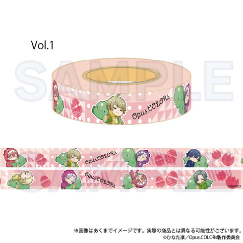 『Opus.COLORs』ぎゃおコレ マスキングテープ Vol.1
