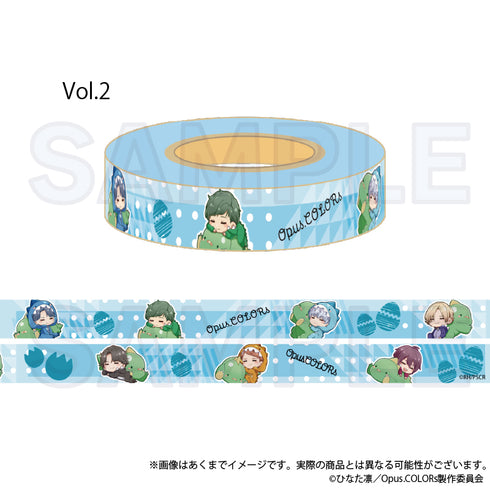 『Opus.COLORs』ぎゃおコレ マスキングテープ Vol.2