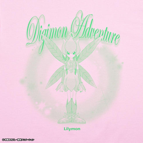 『デジモンアドベンチャー』Tee リリモン ライトピンク