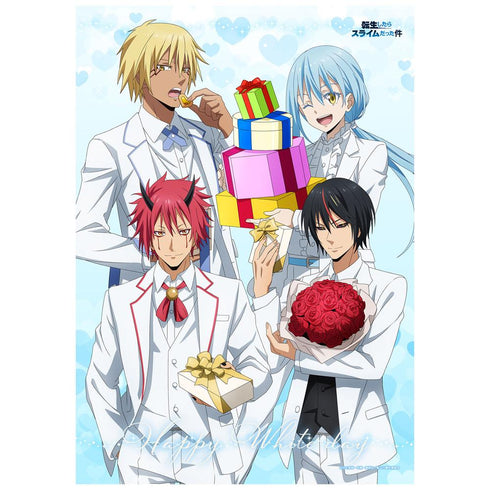 『転生したらスライムだった件』描き下ろし B2キラキラ布ポスター ホワイトデーVer.