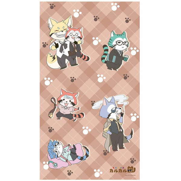 『あらいぐまカルカル団』マルチタペストリーのれん(カルカル団)