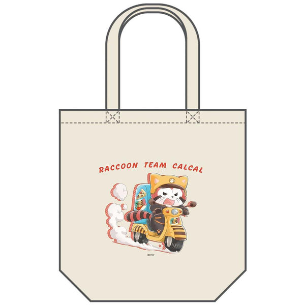 『あらいぐまカルカル団』トートバッグ(ピザ配達)