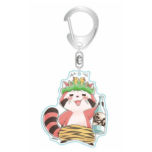 『あらいぐまカルカル団』アクリルキーホルダー(節分)アカカル