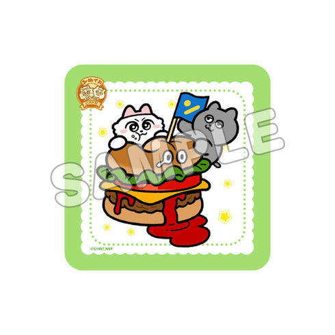 『ンめねこ』ミニハンドタオル ハンバーガープレート