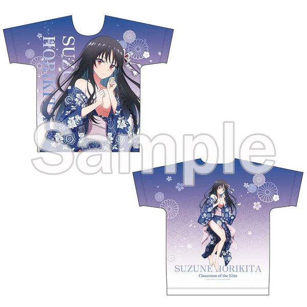 『ようこそ実力至上主義の教室へ』【描き下ろし】フルグラフィックTシャツ 堀北鈴音(和服) 【202508再販】