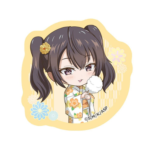 『時々ボソッとロシア語でデレる隣のアーリャさん』【描き起こし】ダイカットクッションコースター 有希(浴衣)