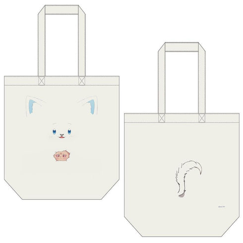 『転生したら第七王子だったので、気ままに魔術を極めます』トートバッグ シロ&グリモ