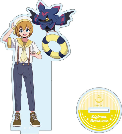 『DIGIMON BEATBREAK』アクリルスタンド マコト&キロプモン(マリンルックver)