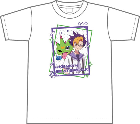 『DIGIMON BEATBREAK』Tシャツ トモロウ&ゲッコーモン(マリンルックver)