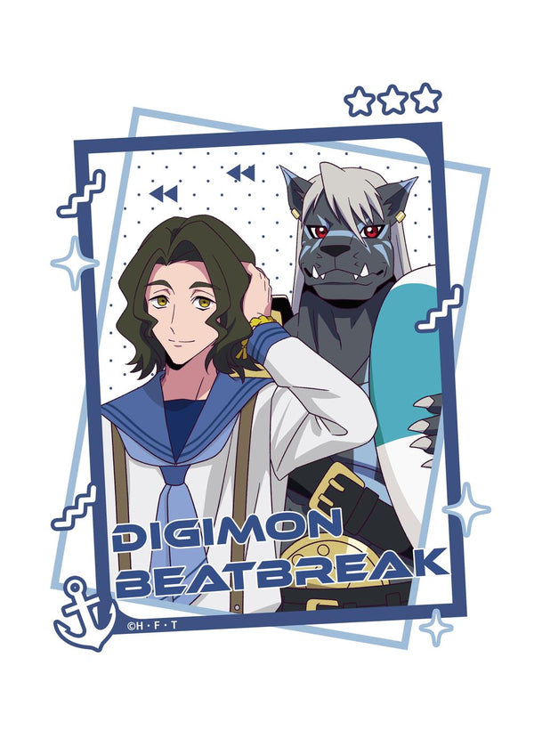 『DIGIMON BEATBREAK』Tシャツ キョウ&ムラサメモン(マリンルックver)