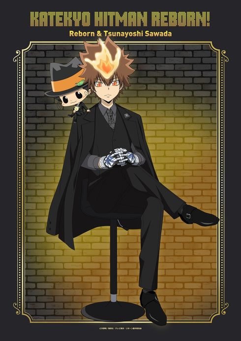 『家庭教師ヒットマンREBORN!』【描き下ろし】B1タペストリー 沢田綱吉&リボーン(カウンターチェア)