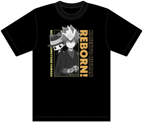 『家庭教師ヒットマンREBORN!』【描き下ろし】Tシャツ 沢田綱吉&リボーン(カウンターチェア)
