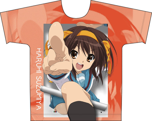 "The Melancholy of Haruhi Suzumiya" Full-Print T-Shirt: Haruhi Suzumiya