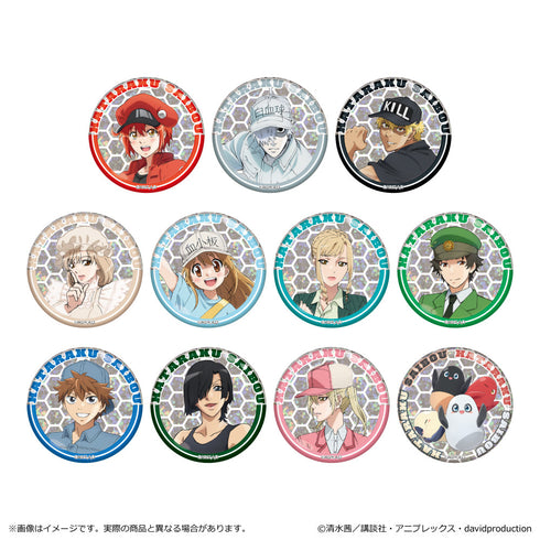 『はたらく細胞』ホログラム缶バッジ【BOX】