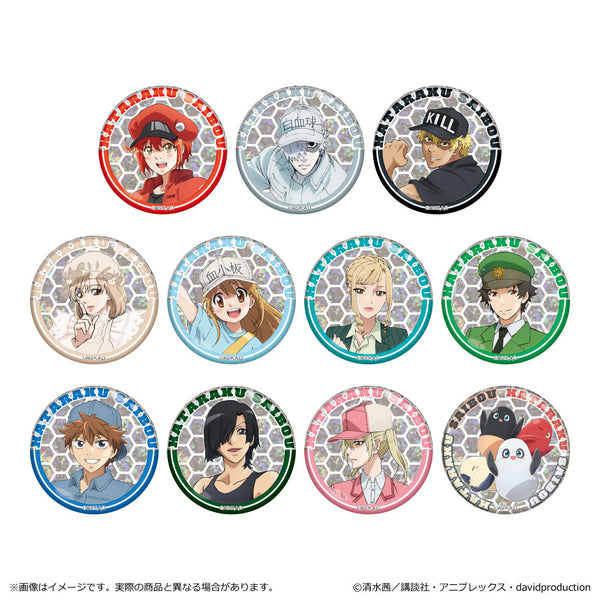 『はたらく細胞』ホログラム缶バッジ【BOX】