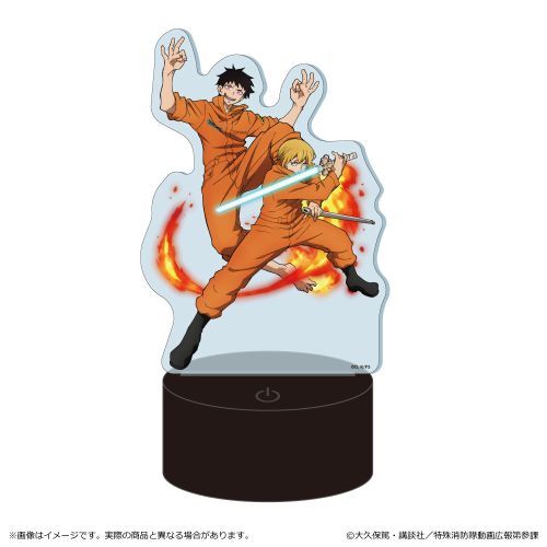 『炎炎ノ消防隊 参ノ章』LED アクリルスタンド/シンラ&アーサー