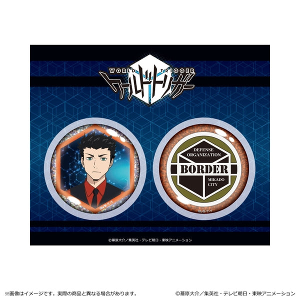 『ワールドトリガー』<黒ベストスーツver.> 第3 弾 ホログラム缶バッジセット/生駒 達人