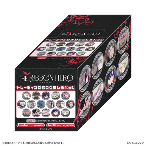 『THE RIBBON HERO リボンヒーロー』トレーディングホログラム缶バッジ【BOX】
