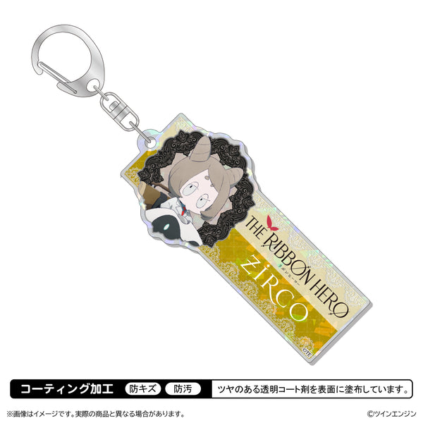 《THE RIBBON HERO 絲帶英雄》全息壓克力鑰匙圈/鋯石