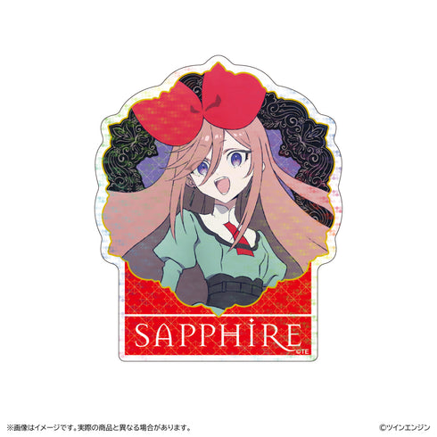 『THE RIBBON HERO リボンヒーロー』ホログラムステッカー/サファイア 私服