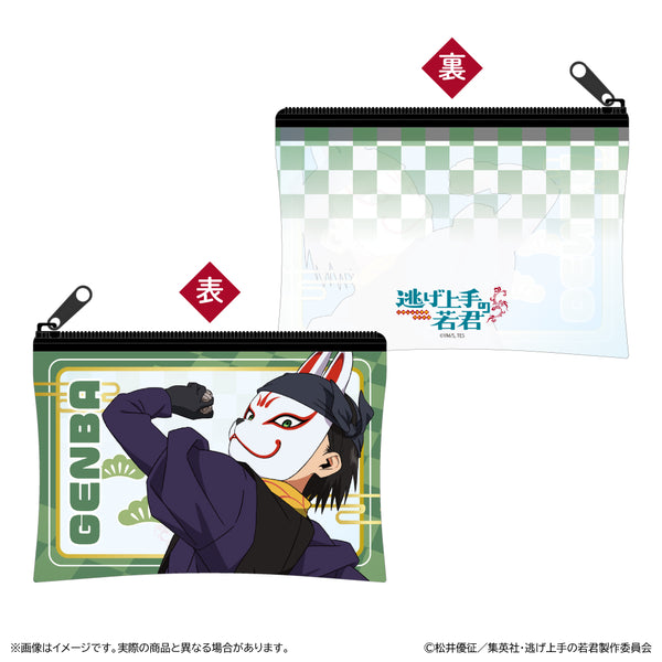 "The Young Lord Who's Good at Running Away" Mini Clear Pouch / Genba Kazama