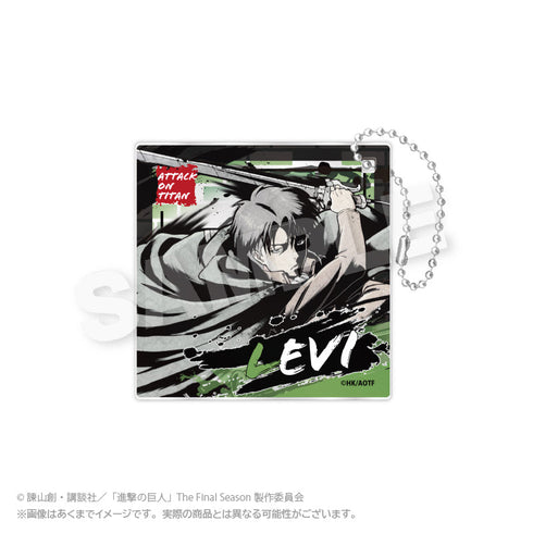 『進撃の巨人』墨絵風アクリルキーホルダー リヴァイ【202506再販】