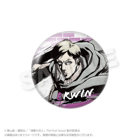 『進撃の巨人』墨絵風ちょいデカ缶バッジ エルヴィン【202506再販】
