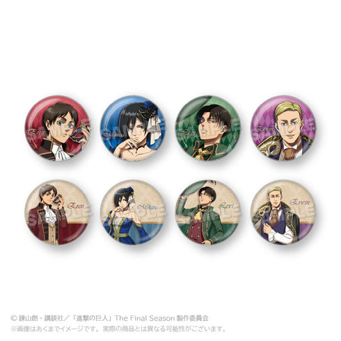 『進撃の巨人』トレーディング缶バッジ 仮面舞踏会Ver.【BOX】【202506再販】