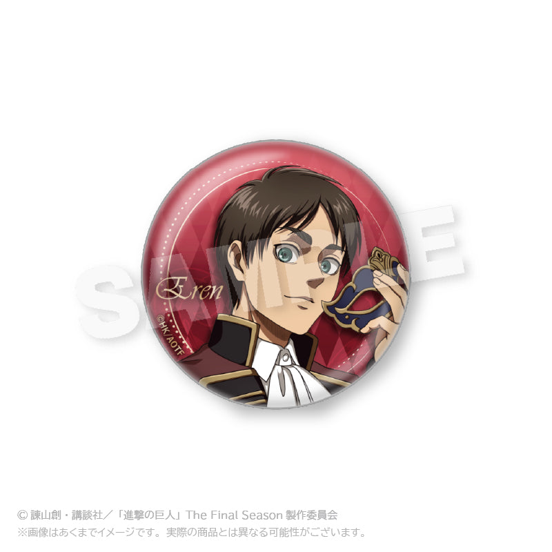 進撃の巨人 マッスルモンスター 缶バッジ コースター ハンジ 2点セット