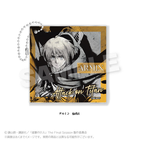 『進撃の巨人』墨絵風アクリルキーホルダー Vol.2 アルミン絵柄A【202507再販】