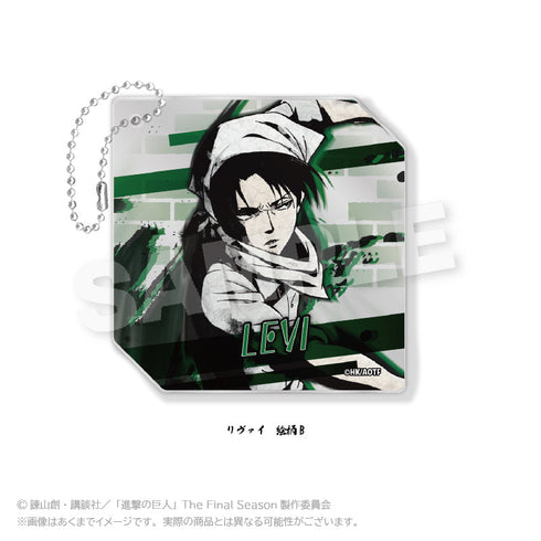 『進撃の巨人』墨絵風アクリルキーホルダー Vol.2 リヴァイ絵柄B【202507再販】