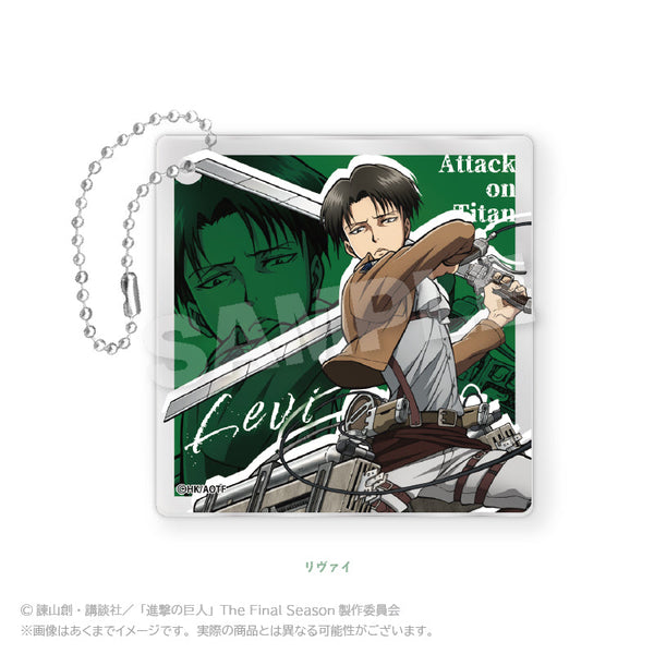 『進撃の巨人』スクエアアクリルキーホルダー リヴァイ
