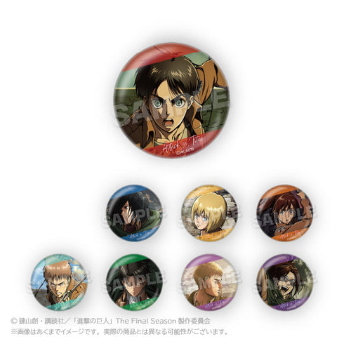 『進撃の巨人』トレーディング缶バッジ クローズアップVer.【BOX】