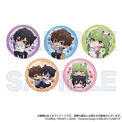 『コードギアス 反逆のルルーシュ』トレーディング缶バッジ ひっつきにゃんVer.【BOX】