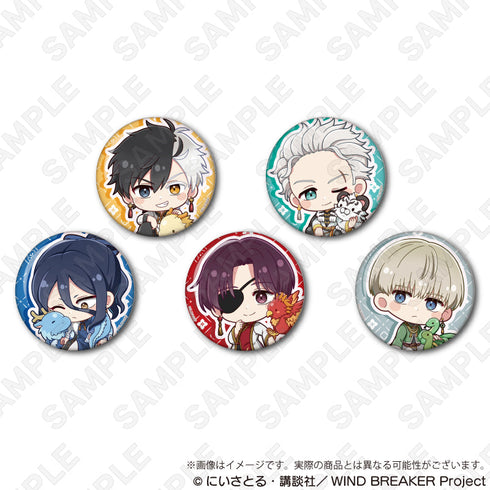 『WIND BREAKER』トレーディングミニキャラ缶バッジ 五獣Ver.【BOX】