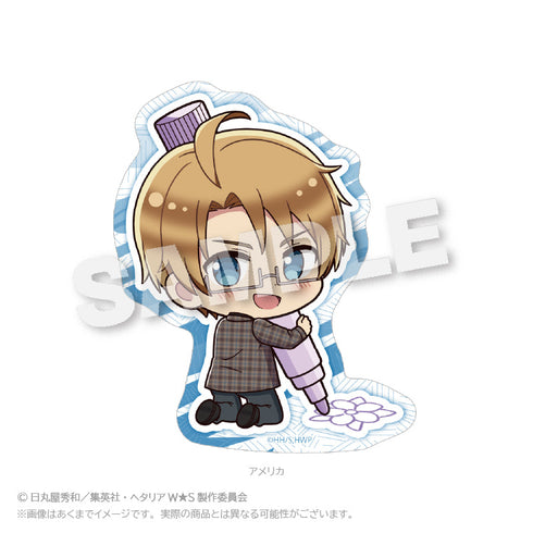 『ヘタリア World☆Stars』ミニキャラステッカー おえかきっちょVer. アメリカ