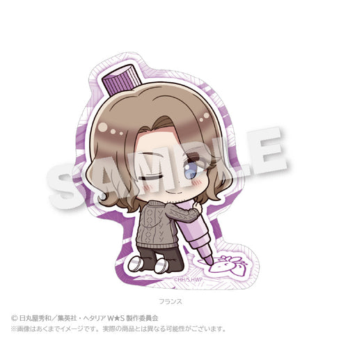 『ヘタリア World☆Stars』ミニキャラステッカー おえかきっちょVer. フランス