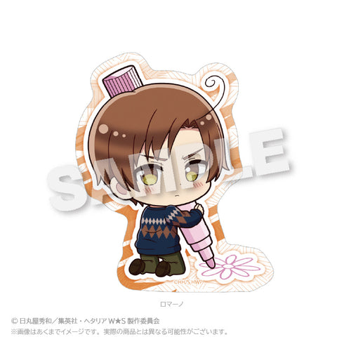 『ヘタリア World☆Stars』ミニキャラステッカー おえかきっちょVer. ロマーノ
