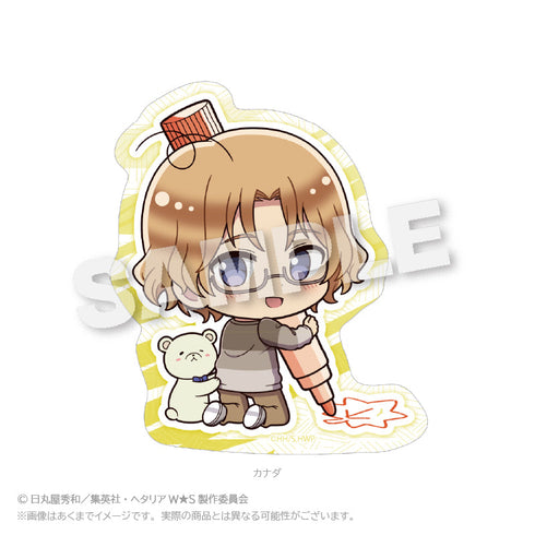 『ヘタリア World☆Stars』ミニキャラステッカー おえかきっちょVer. カナダ